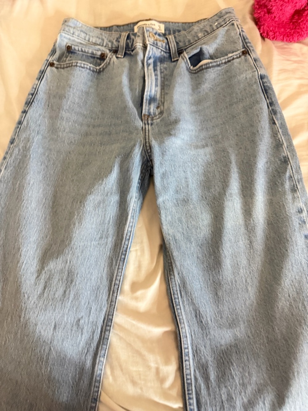 Abercrombie & Fitch Light Blue Straight Leg Jeans